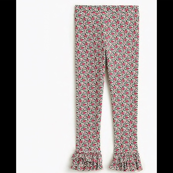 J. Crew Other - crewcuts J. CREW Girl’s floral ruffle leggings 4